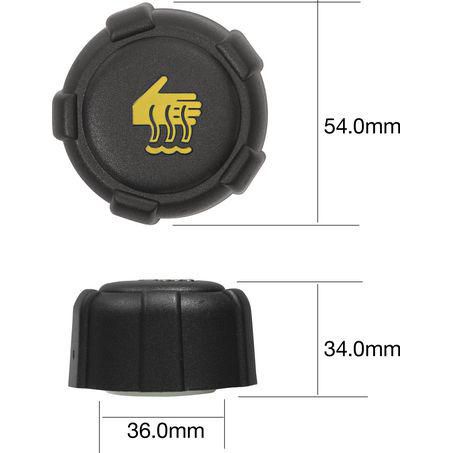 Tridon — Tridon Expansion Tank Cap 20 Psi - 140 kPa Plastic Screw On — part number DG20140