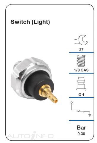 Tridon — Tridon Oil Pressure Switch — part number TPS014