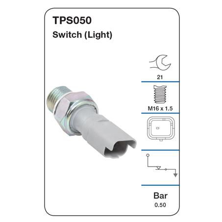 Tridon — Tridon Oil Pressure Switch — part number TPS050