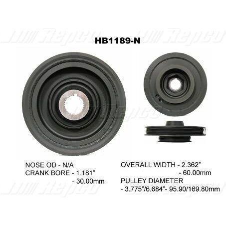 PBOND — Powerbond Harmonic Balancer — part number HB1189N