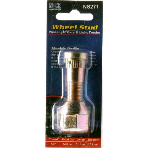 Nice — Nice Products Wheel Stud And Nut — part number NS271