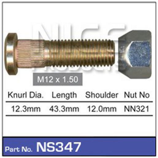 Nice — Nice Products Wheel Stud And Nut — part number NS347