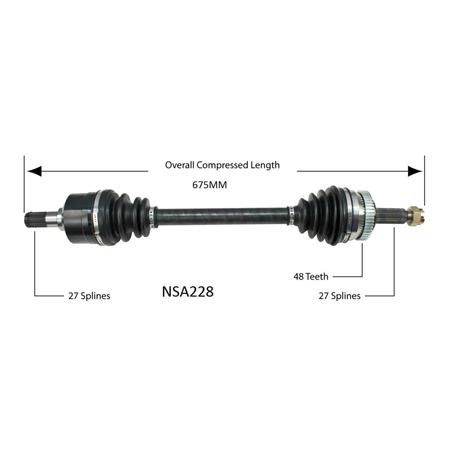 Repco — Repco CV Driveshaft — part number NSA228