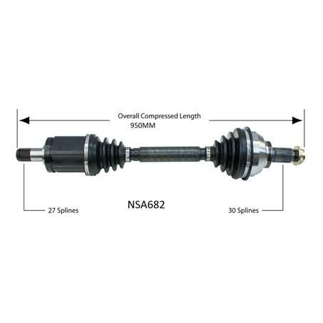 Repco — Repco CV Driveshaft — part number NSA682