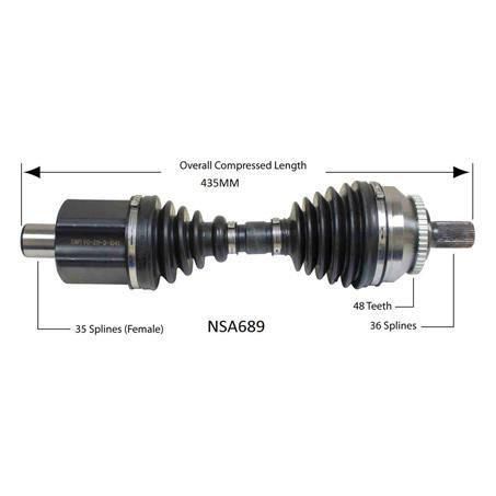 Repco — Repco CV Driveshaft — part number NSA689