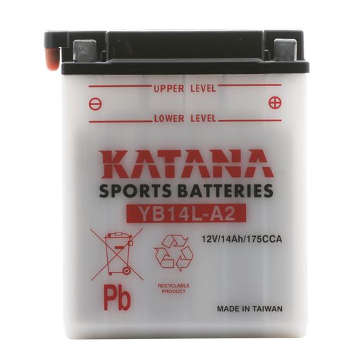 KATANA — Katana Motorcycle Battery - Premium Conventional — part number YB14LA2