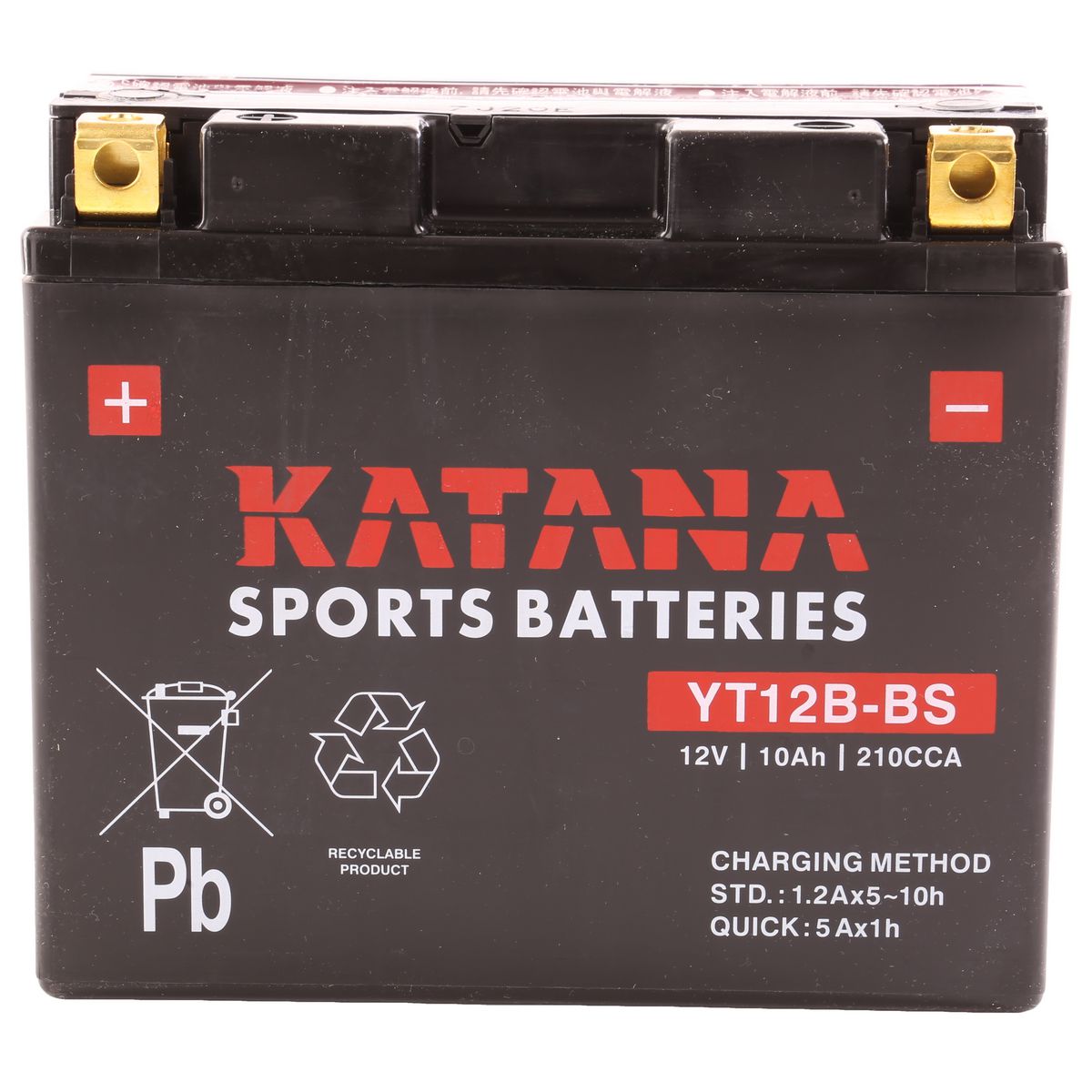 KATANA — Katana Motorcycle Battery - Premium VRLA — part number YT12BBS