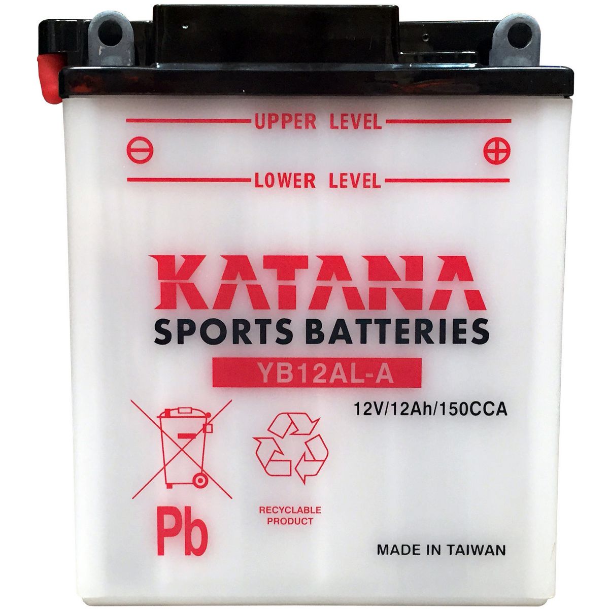 KATANA — Katana Motorcycle Battery - Premium Conventional — part number YB12AL-A