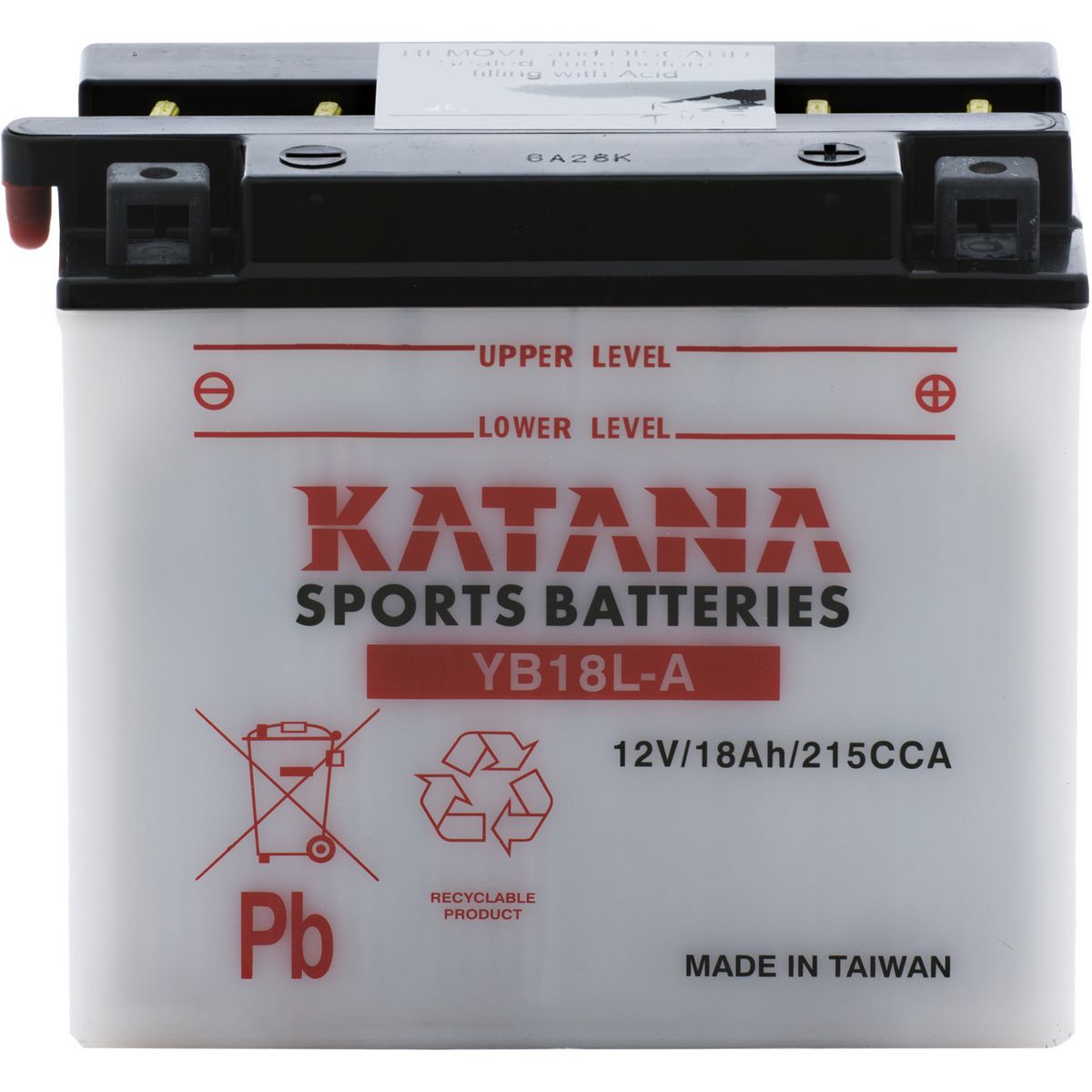 KATANA — Katana Motorcycle Battery - Premium Conventional — part number YB18L-A