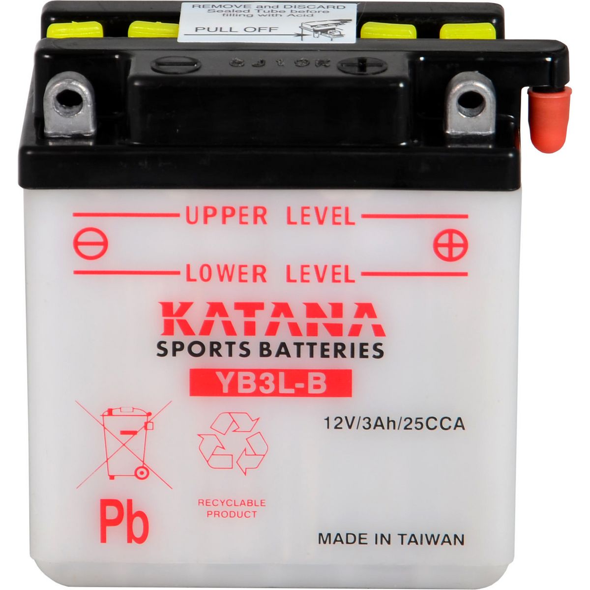 KATANA — Katana Motorcycle Battery - Premium Conventional — part number YB3L-B