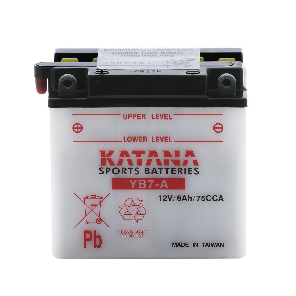 KATANA — Katana Motorcycle Battery - Premium Conventional — part number YB7-A