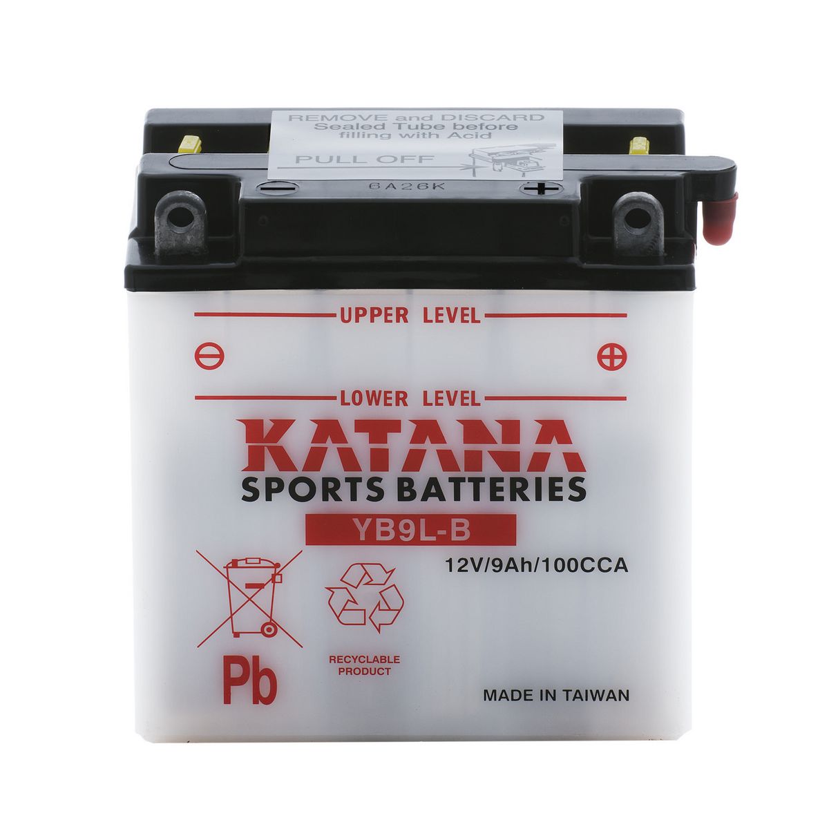 KATANA — Katana Motorcycle Battery - Premium Conventional — part number YB9L-B