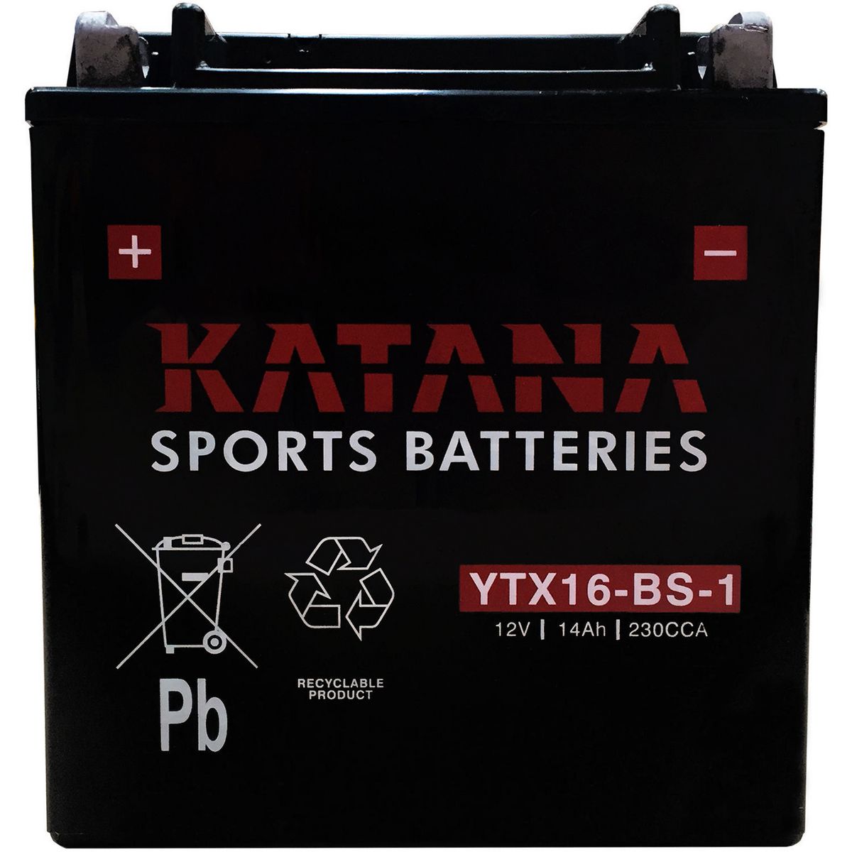 KATANA — Katana Motorcycle Battery - Premium VRLA — part number YTX16-BS-1