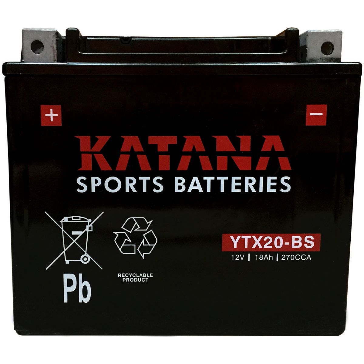 KATANA — Katana Motorcycle Battery - Premium VRLA — part number YTX20-BS