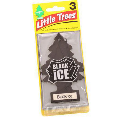 LITTLE TREES — Little Trees Car Air Freshener - Black Ice Scent 3pc — part number U3S-32055