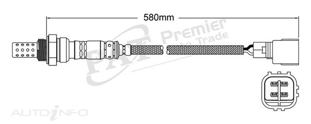 PREMIER AUTO TRADE — O2 Sensor - 4 Wire - To Suit Toyota Lexus — part number EGO-067