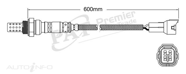 PREMIER AUTO TRADE — Oxygen Sensor (Xos1549) — part number EGO-587