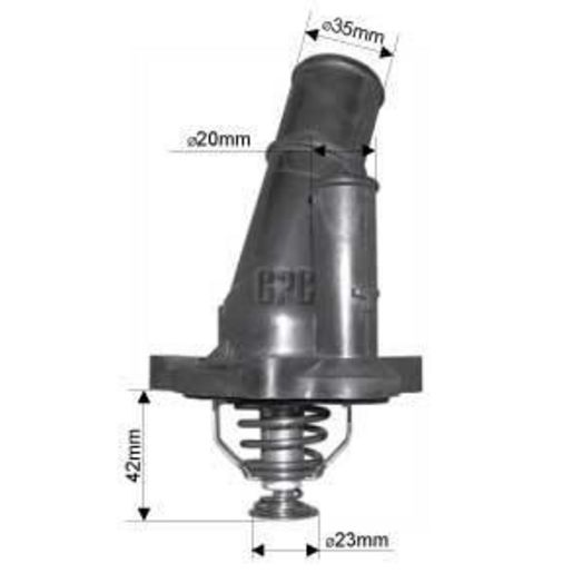 Dayco — Dayco Thermostat Includes Housing - 89 Degrees C — part number DT130G