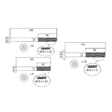 Permaseal — Permaseal Cylinder Head Bolt Set — part number HBS181