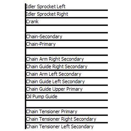 Nason Engine Parts — Nason Timing Chain Kit — part number GMTK31