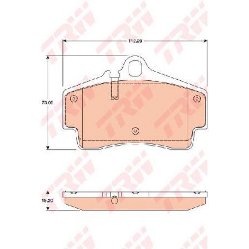 TRW — TRW Brake Pad Set — part number GDB1757