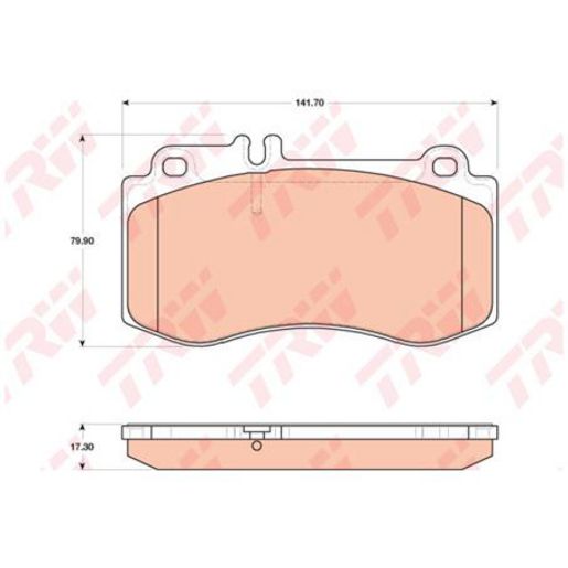 TRW — TRW Brake Pads Set — part number GDB1822