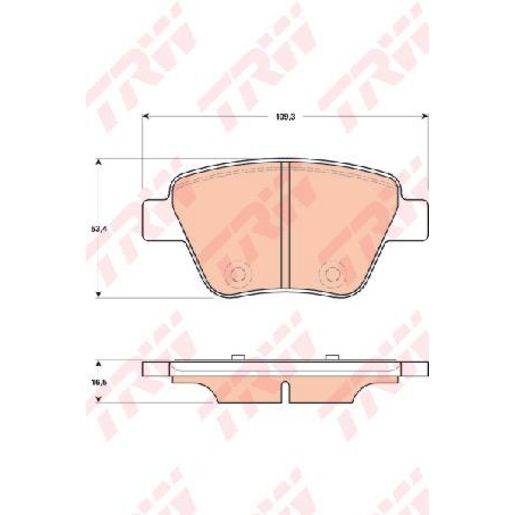 TRW — TRW Brake Pads Set (DB2211) — part number GDB1841