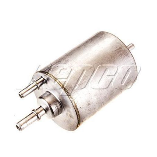 Repco — Repco Inline Fuel Filter - 90° right angle - 6mm (1/4in) & 8mm (5/16in) barbs — part number RFF173