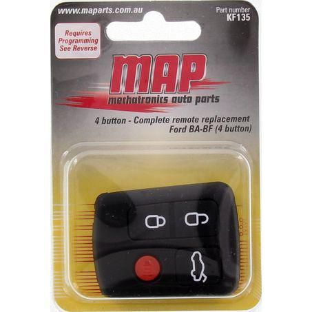 MAP — MAP Complete Car Remote - Inc Electronics, Req Programming - 4 Button — part number KF135