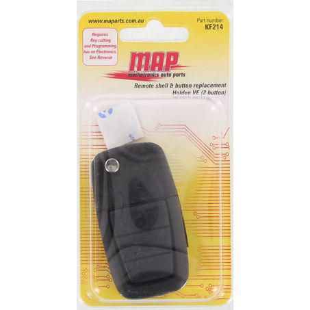 MAP — MAP Remote Button, Shell And Key Replacement - No Electronics, Key Requires Cutting - 2 Buttons — part number KF214