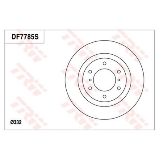 TRW — TRW Disc Brake Rotor 332mm x 26 Min — part number DF7785S