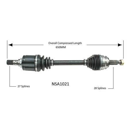Repco — Repco CV Drive Shaft — part number NSA1021