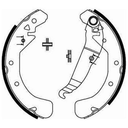 TRW — TRW Brake Shoe 228mm x 42mm — part number GS8637