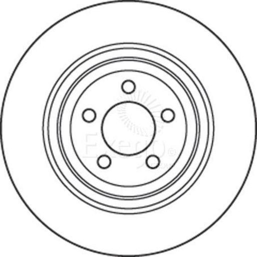 TRW — TRW Disc Brake Rotor 350mm x 24.5 Min — part number DF6028S
