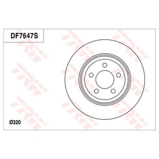 TRW — TRW Brake Rotor 320mm x 20.5 Min — part number DF7647S