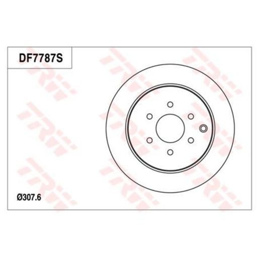 TRW — TRW Disc Brake Rotor 308mm x 16 Min — part number DF7787S