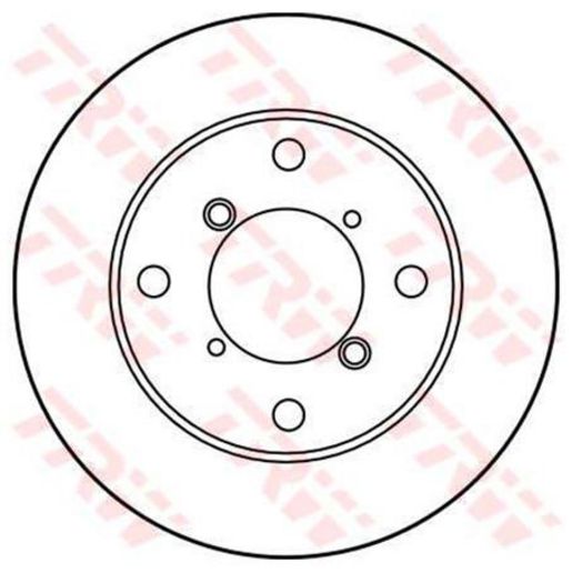 TRW — TRW Brake Rotor 240mm x 8 Min — part number DF2710S