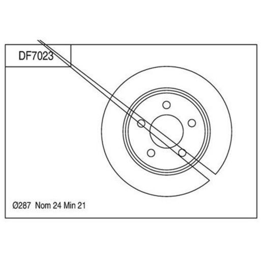 TRW — TRW Disc Brake Rotor DF7023XSS — part number DF7023XSS