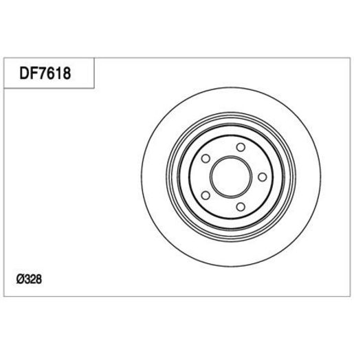 TRW — TRW Disc Brake Rotor DF7618XSS — part number DF7618XSS