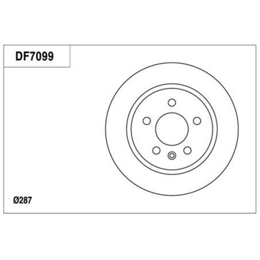 TRW — TRW Disc Brake Rotor DF7099XSS — part number DF7099XSS