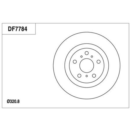 TRW — TRW Disc Brake Rotor DF7784XSS — part number DF7784XSS