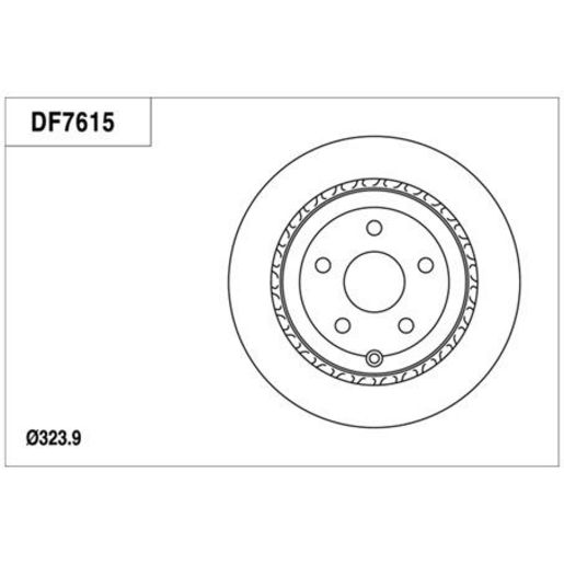 TRW — TRW Disc Brake Rotor DF7615XSS — part number DF7615XSS