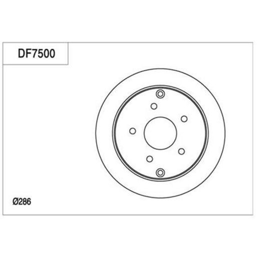 TRW — TRW Disc Brake Rotor DF7500XSS — part number DF7500XSS