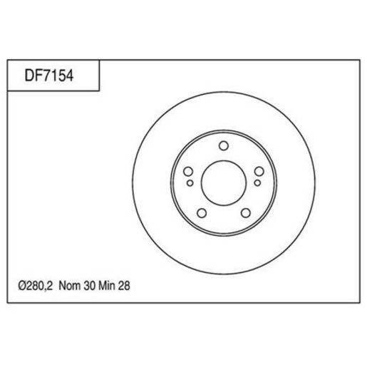 TRW — TRW Disc Brake Rotor DF7154XSS — part number DF7154XSS