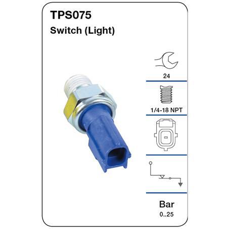 Tridon — Tridon Oil Pressure Switch — part number TPS075