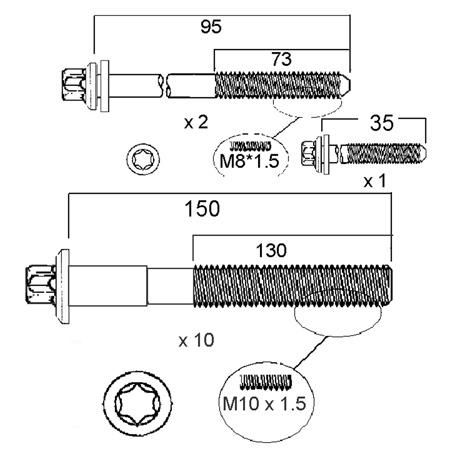 Permaseal — Permaseal Cylinder Head Bolt Set — part number HBS239