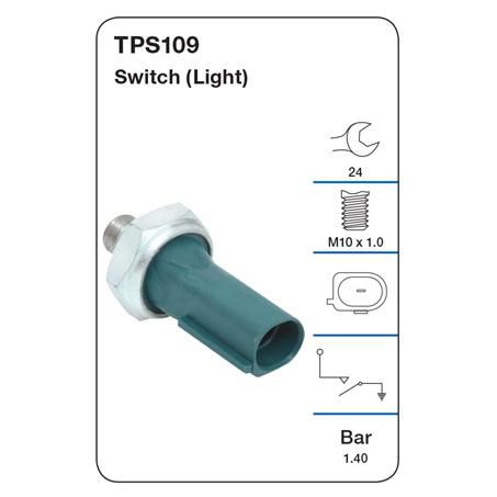 Tridon — TRIDON OIL PRESSURE SWITCH -LIGHT — part number TPS109