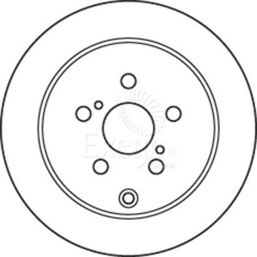 TRW — TRW Disc Brake Rotor 269mm x 7.5 Min — part number DF4899S