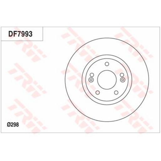 TRW — TRW Disc Brake Rotor DF7993S — part number DF7993S
