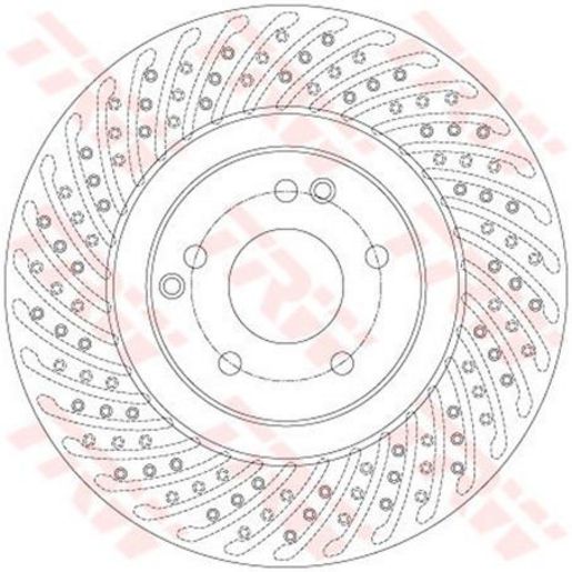 TRW — TRW Disc Brake Rotor DF6153S — part number DF6153S